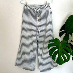 High Rise Wide Leg Striped Pants - Madewell, Size 28